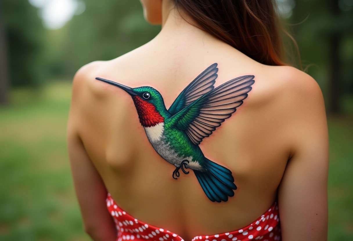 tatouage colibri